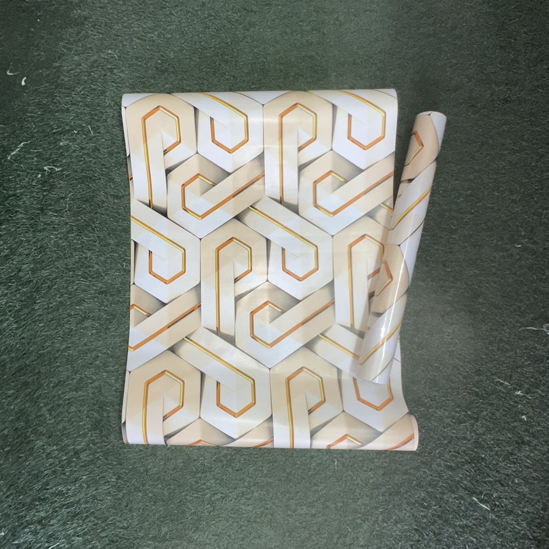 Papier Peint "Tressage Géométrique 3D Rétro-Chic"
Papier Peint Intissé Motif Tressé Géométrique 3D – Tons Beige Clair et Ocre
autocollant 10m*0.45cm